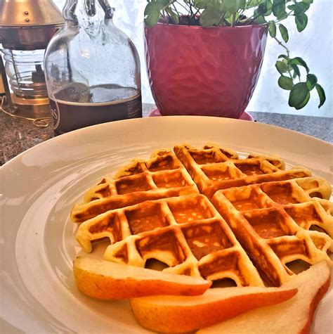 Sour Cream Belgian Waffles - Evelyn Chartres