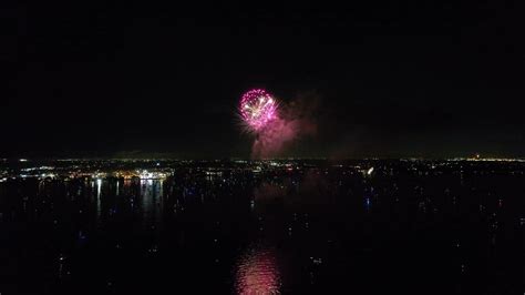 Kemah Boardwalk Fireworks July 4th 2021 Shot from the water by DRONE ...