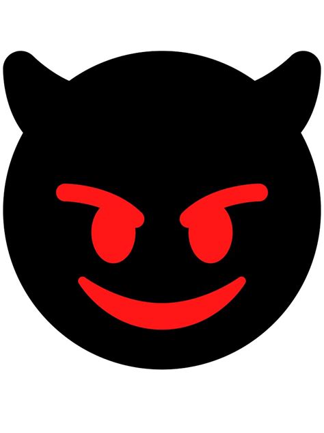 "Smiling Face Horn Emoji" Sticker for Sale by DevanArts | Redbubble