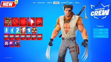 WOLVERINE ZERO Skin Fortnite early showcase (August 2022 Crew Pack) シ ...