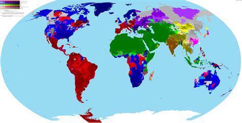 Incredibly Detailed Map Of The World’s Religions – Brilliant Maps