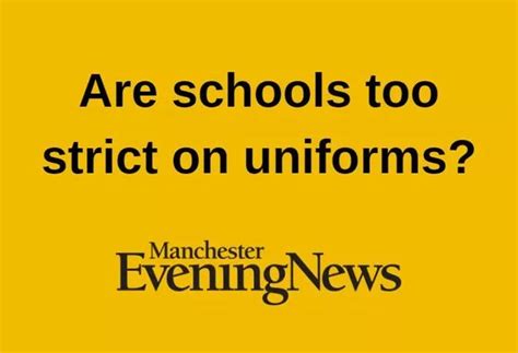 Are schools too strict on uniforms? - Manchester Evening News