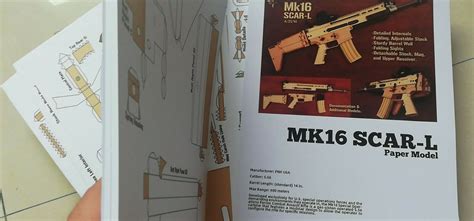 New DIY 1/1 Scale FN Scar-L MK16 Assault Rifle Gun 3D Paper Model Puzzle Kit | eBay