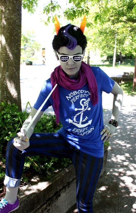 Eridan ampora cosplay- that Tshirt is so perfect | Homestuck cosplay ...