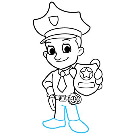 How to Draw the Police - Really Easy Drawing Tutorial