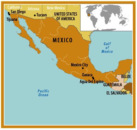 Mexico On A World Map - Ricca Chloette