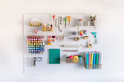 5 Pegboard Organization Ideas for Your Craft Room | The Pretty Life Girls