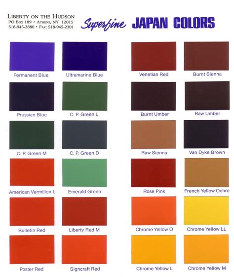 Japan Color Chart | Paletas, Colores, Paleta de colores