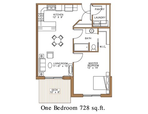 Floor plan at Northview Apartment Homes in Detroit Lakes | Great North Properties LLC