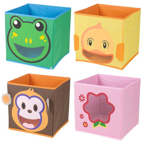 Kids Animal Toy Storage Box Non Woven Fabric Collapsible Organiser Children's | eBay