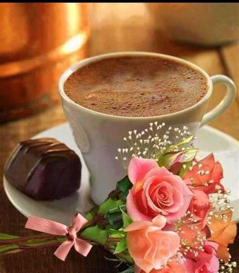 Pin by nouralqamar5 on Coffee & Tea & Chocolate | Good morning coffee, Good morning flowers ...