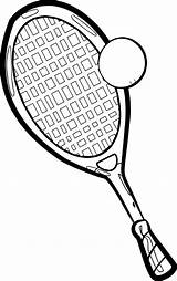 Tennis Racket Coloring Page sketch template