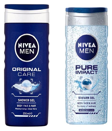 NIVEA FOR MEN Shower Gel 250 ml Pack of 2: Buy NIVEA FOR MEN Shower Gel ...