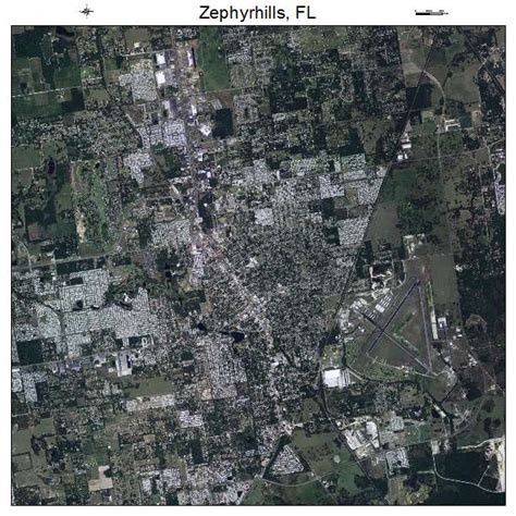 Aerial Photography Map of Zephyrhills, FL Florida