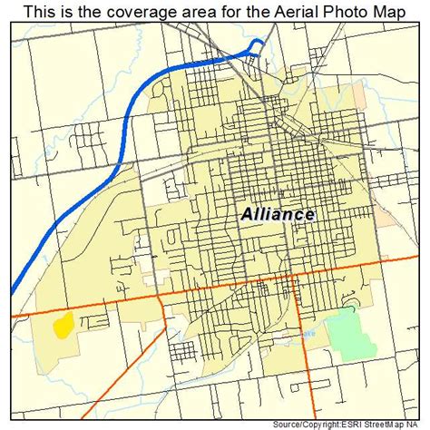 Aerial Photography Map of Alliance, OH Ohio