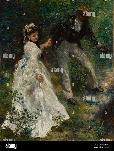 La Promenade 1870 by Pierre-Auguste Renoir Stock Photo - Alamy