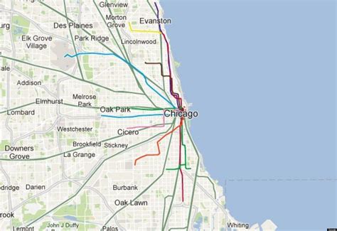 Cta train map - Cta subway map (United States of America)