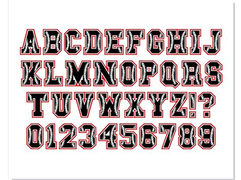 Baseball Font SVG Cricut Baseball Font Png Baseball Font - Etsy