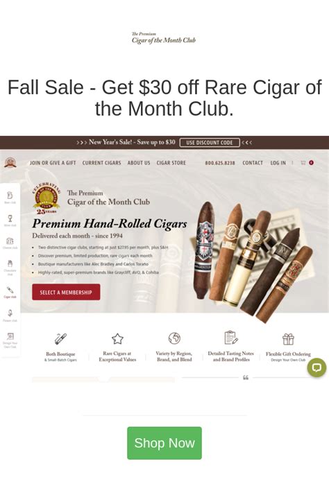 Best deals and coupons for Cigar of the Month Club in 2021 | Cigars, Month club, Autumn sales