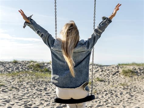 Free Images : women, model, people, girl, photography, outerwear, tree, jeans, arm, blond, hand ...