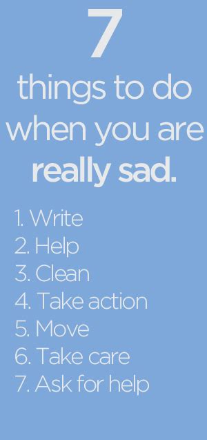 7 Things to Do When You are Really Sad - Be More with Less