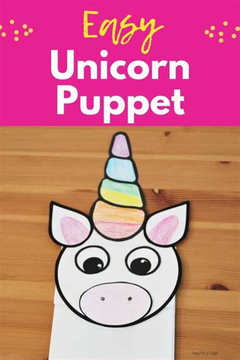 How to Make a Unicorn Paper Bag Puppet (with Free Template!)