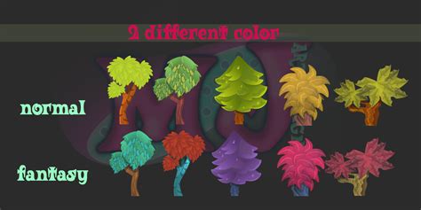 2D Game Trees | GameDev Market