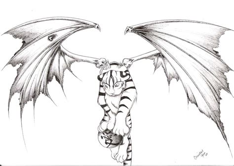 winged tiger tattoo by LilDevilMomoko on DeviantArt