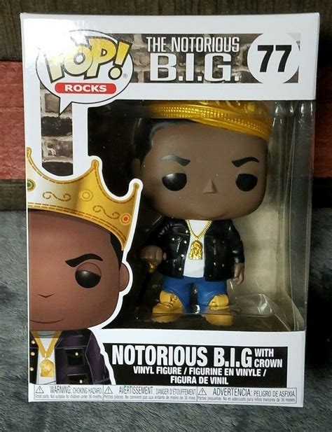 Funko POP! Rocks Notorious BIG (Biggie Smalls) Vinyl Figure #77 Crown ...