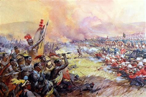 The Battle of Ulundi by James E McConnell at the Illustration Art Gallery