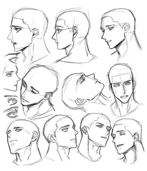 male face drawing reference | Face drawing reference, Male face drawing, Sketches