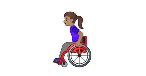 👩🏽‍🦽 Woman In Manual Wheelchair: Medium Skin Tone Emoji