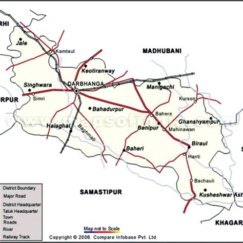 Road map to Darbhanga district | Download Scientific Diagram