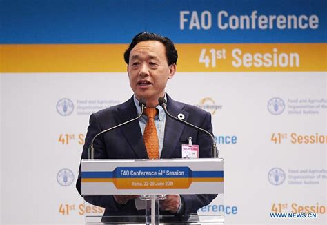 Spotlight: China's agriculture vice minister elected new head of UN food agency FAO - Xinhua ...