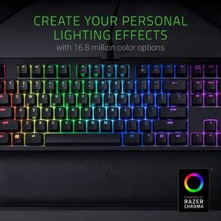 Razer Inc. Razer BlackWidow TE Chroma v2 Mechanical Gaming Keyboard: Green Key Switches ...