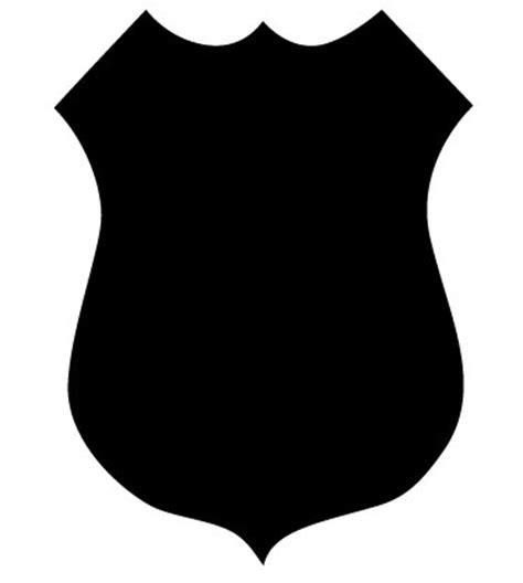 Police Badge Silhouette at GetDrawings | Free download