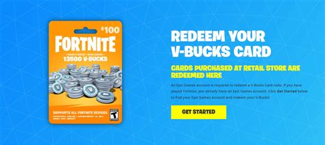 How to Redeem a $100 Fortnite V-Bucks Gift Card