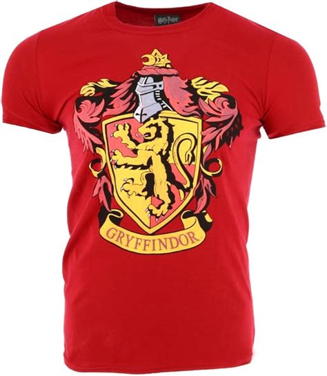 HARRY POTTER Gryffindor T-Shirt Official Licensed Movie Red : Amazon.co.uk: Fashion