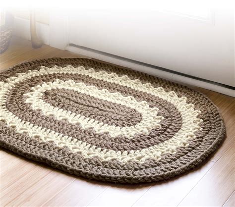 3 Motifs of Easy Crochet Oval Rug Pattern Crochet Rug Patterns 1000lives - mecrochet.com