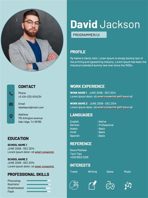 Fresher Resume Format Download in Ms Word
