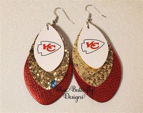 Kansas City Chiefs Earrings Chiefs Glitter Earrings KC | Etsy | Etsy earrings, Glitter earrings ...