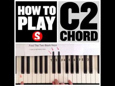 How to Play a C2 Chord on the Piano | 15 Sec Tutorial - YouTube