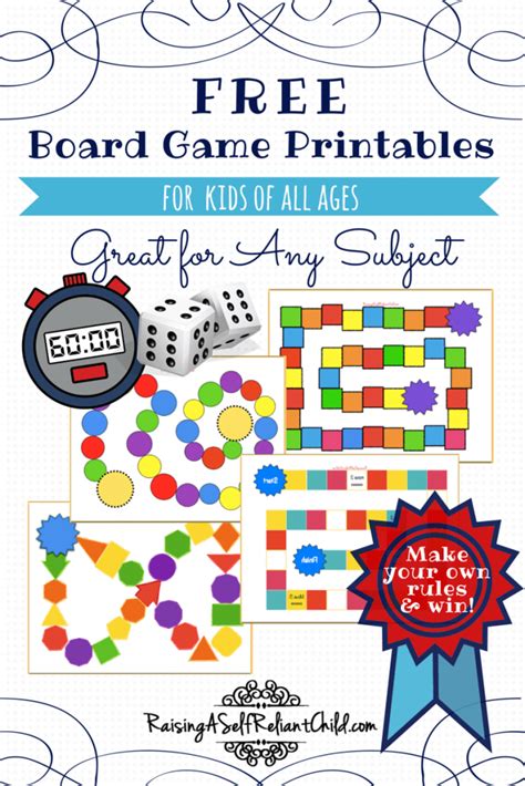 Free Board Games Printable Templates Homeschool