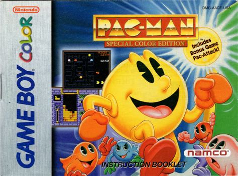 Pac-Man: Special Color Edition cover or packaging material - MobyGames