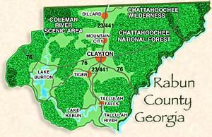 Clayton, Dillard, Mountain City, Tallulah Falls, Tiger and Rabun County ...