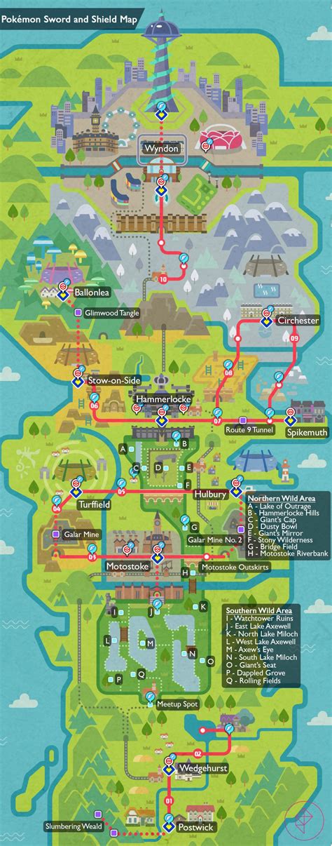 Pokémon Sword and Shield complete map and locations - Polygon