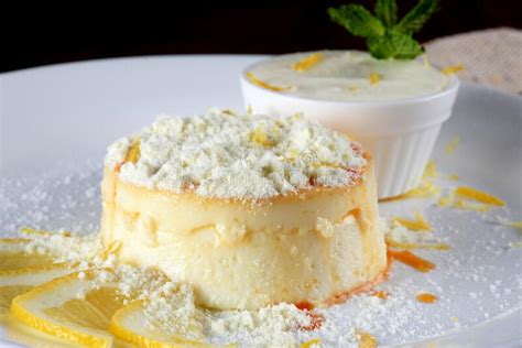 Condensed Milk and Egg Yolk Pudding with Delicious Syrup Dripping with Cream Cheese and Homemade ...