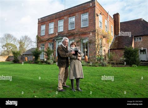 Edward and Lulu Hutley at Slades Farm, Wintershall Estate, Surrey, England, United Kingdom Stock ...