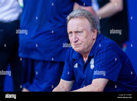 Cardiff city manager neil warnock ahead match hi-res stock photography ...