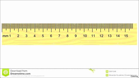 A 15 Cm Ruler. Stock Photo. Image Of Imperial, Small - Printable Ruler Actual Size